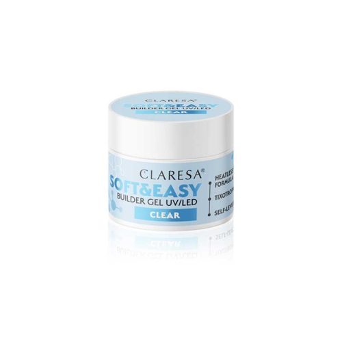 Claresa - Gel de construction Soft & Easy - Clear - 12 g