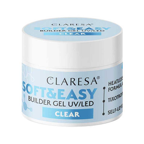 Claresa - Gel de construction Soft & Easy - Clear - 90 g