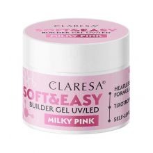 Claresa - Gel de construction Soft & Easy - Milky pink - 90 g