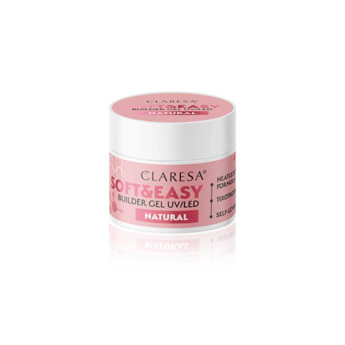 Claresa - Gel de construction Soft & Easy - Natural - 12 g