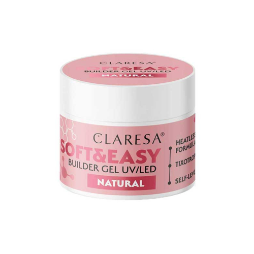 Claresa - Gel constructeur Soft & Easy - Natural - 45 g