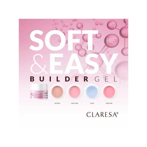 Claresa - Gel constructeur Soft & Easy - Natural - 45 g