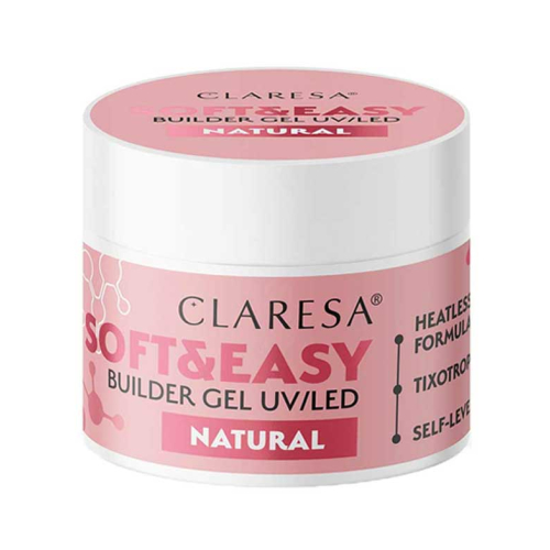 Claresa - Gel de construction Soft & Easy - Natural - 90 g