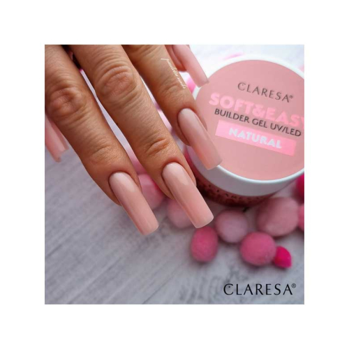 Claresa - Gel de construction Soft & Easy - Natural - 90 g