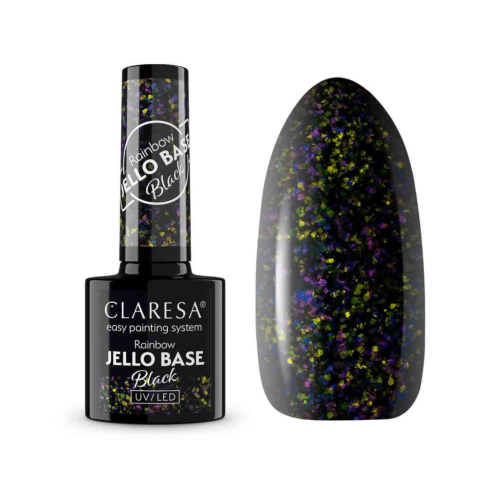 Claresa - *Rainbow Jello Base* - Vernis à ongles semi-permanent - Black