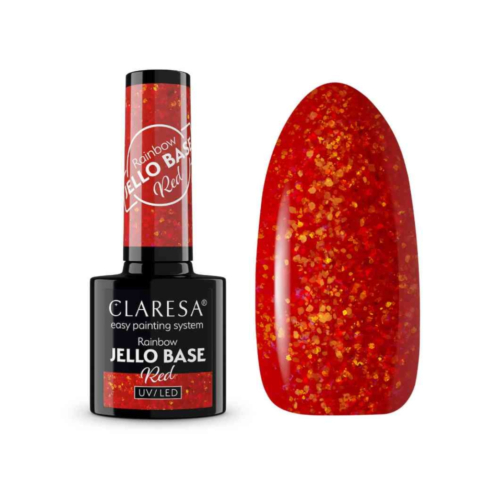 Claresa - *Rainbow Jello Base* - Vernis semi-permanent - Red