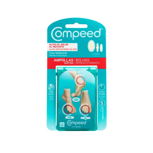 Compeed - Ampoules 3 tailles - 5 pansements