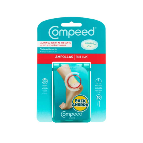 Compeed - Ampoules moyennes - 10 pansements