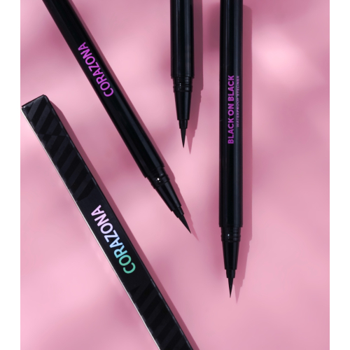 CORAZONA - Eyeliner waterproof Black on Black