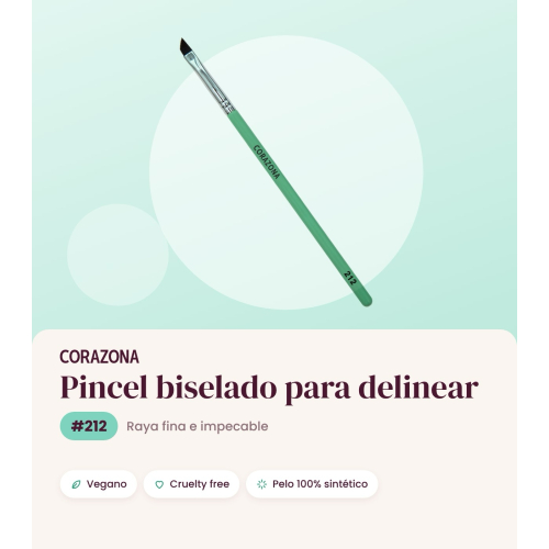 CORAZONA - Goupillon sourcils + Pinceau biseauté - 205