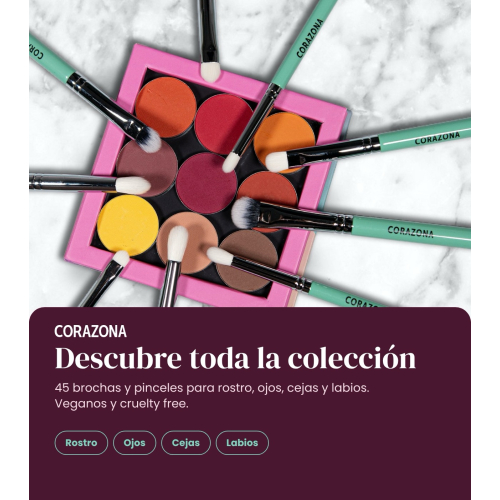 CORAZONA - Goupillon sourcils + Pinceau biseauté - 205