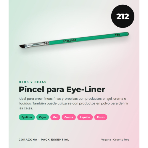 CORAZONA Pack Brochas Essential avec 5 Outils de Maquillage et Cadeau Cubilete Végans et Cruelty Free