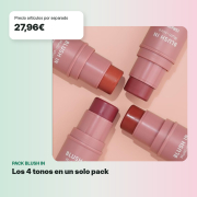 CORAZONA Pack Coloretes Multi-stick Blush In - 4 Tons Berry Wine Sweet Peach Honey Rose Marsala Sunset Cruelty Free Vegan