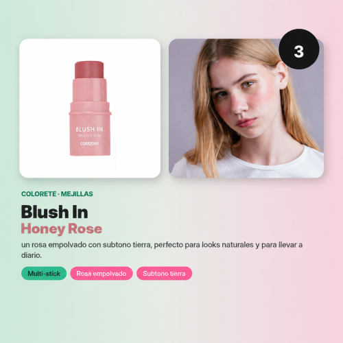 CORAZONA Pack Coloretes Multi-stick Blush In - 4 Tons Berry Wine Sweet Peach Honey Rose Marsala Sunset Cruelty Free Vegan