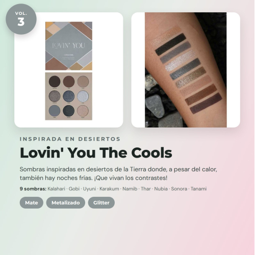CORAZONA Pack de Paletas de Sombras Total Lovin' You 4 Paletas Veganas et Cruelty Free avec 9 Ombres Chacune en Tons Mate Métallisés et Glitter