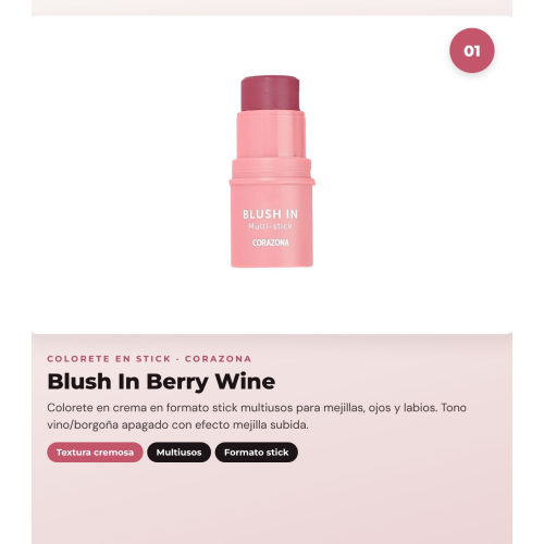CORAZONA - Pack Duo Blush Blush In Berry Wine + Honey Rose