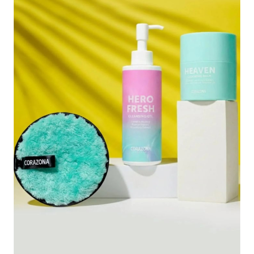 CORAZONA - Pack de soins de la peau Double Nettoyage