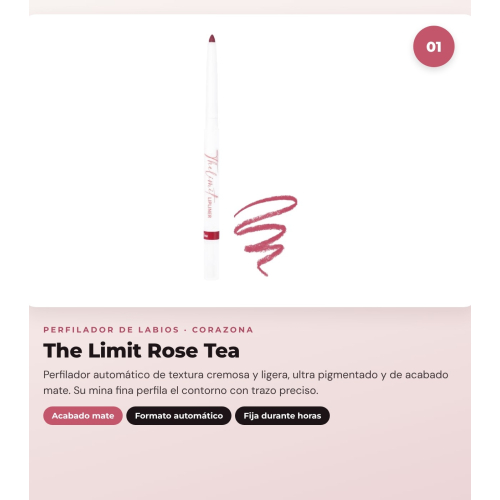 CORAZONA - Pack Trío Labios avec The Limit Rose Tea, Pure Crystal Deep Rose et Gloss Up Icy Kiss