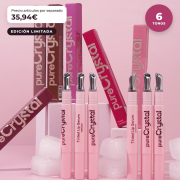 CORAZONA - Set de Sérum à Lèvres Teinté en Pure Crystal Édition Limitée - 6 Teintes de Sérum à Lèvres avec Applicateur Métallique Effet Froid - Fini Brillant et Teinte de Longue Durée