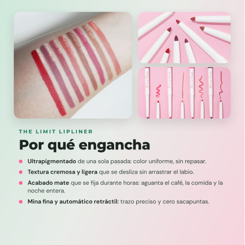 CORAZONA The Limit Full Set | 8 Profilers à Lèvres Ultrapigmentés avec Texture Crémeuse et Fini Mat Cruelty Free Vegan