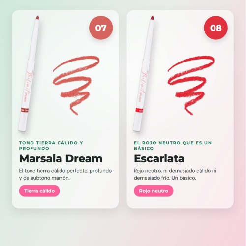 CORAZONA The Limit Full Set | 8 Profilers à Lèvres Ultrapigmentés avec Texture Crémeuse et Fini Mat Cruelty Free Vegan
