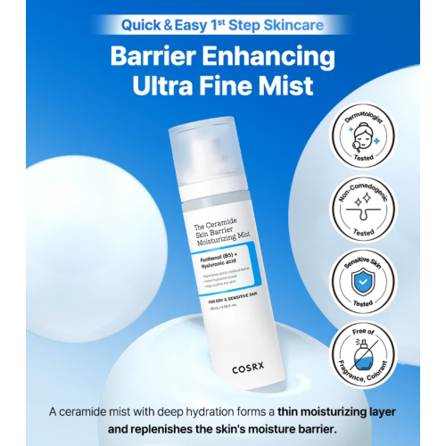 COSRX - Brume hydratante pour le visage The Ceramide Skin Barrier
