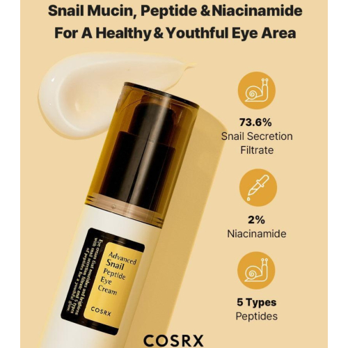 COSRX - Contour des yeux Advanced Snail Peptide