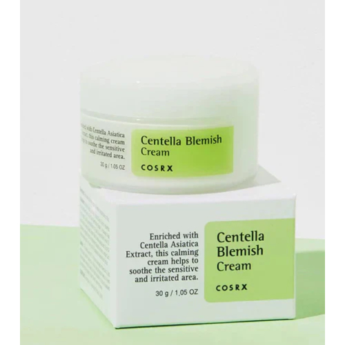 COSRX - Crème visage anti-imperfections Centella Blemish Cream - Peaux sensibles et à tendance acnéique