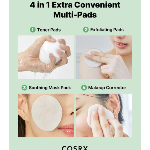 COSRX - Tonique visage apaisant vert au format pads