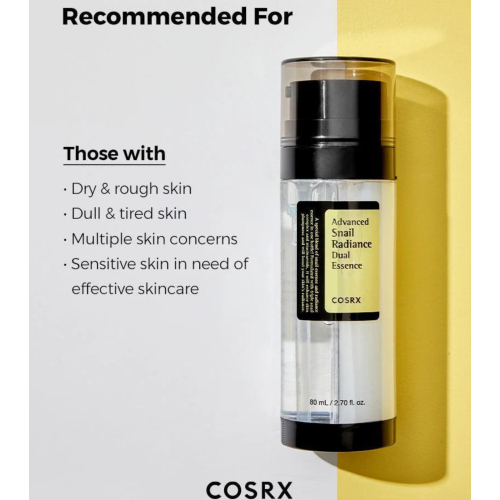 COSRX - Essence éclaircissante Advanced Snail Radiance Dual Essence