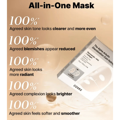 COSRX - Masques éclaircissants pour le visage The Alpha-Arbutin