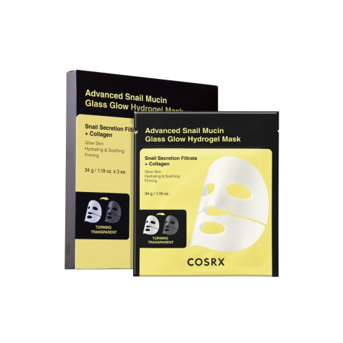 COSRX - Pack de 3 masques faciaux Advanced Snail Mucin Glass Glow