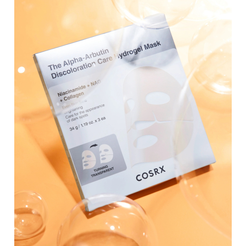 COSRX - Lot de 3 masques éclaircissants pour le visage The Alpha-Arbutin