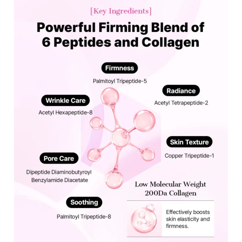 COSRX - Lot de 3 masques pour le visage The Peptide Collagen Lifting Glow