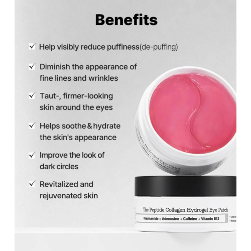 COSRX - Patchs oculaires hydrogel The Peptide Collagen