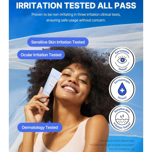 COSRX - Écran solaire pour le visage SPF50+ PA ++++ Ultra-Light