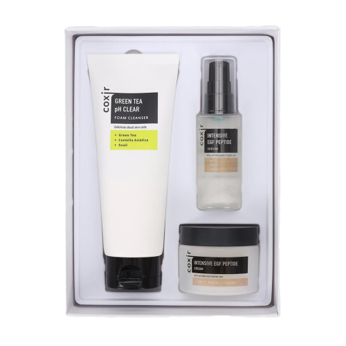 COXIR - Coffret de soins visage anti-âge Intensive EGF Peptide Gift Set