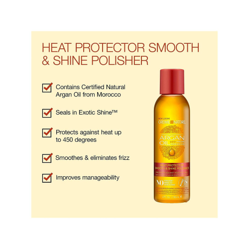 Creme of Nature - Sérum Thermoprotecteur à l'Huile d'Argan Smooth & Shine