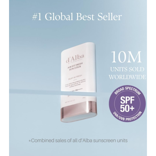 D'Alba - Stick solaire visage Air Fit Fresh SPF50+ PA++++