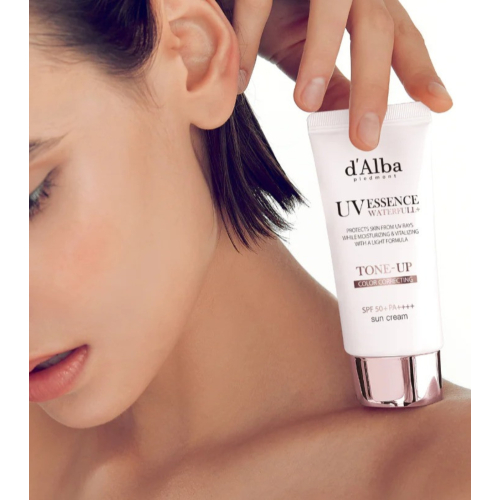 D'Alba - Crème solaire visage Tone-Up Pink Correcting SPF50+ PA++++