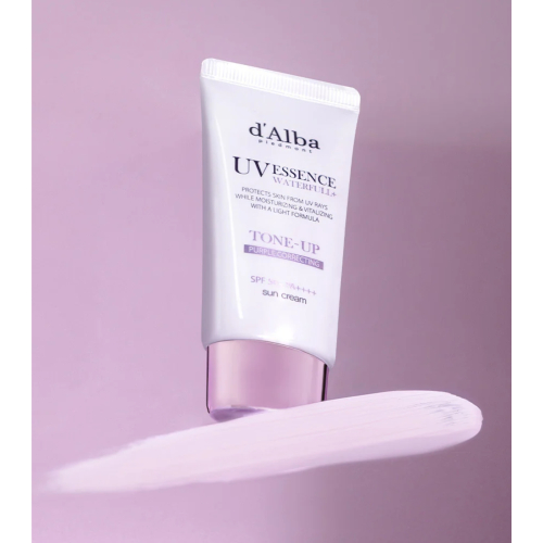 D'Alba - Crème solaire visage Tone-Up SPF50+ PA++++ - Purple Correcting