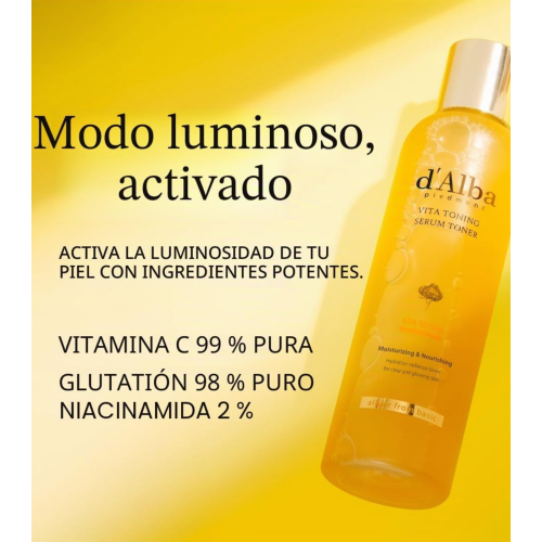 D'Alba - Tonic-Sérum facial illuminant Vita Toning