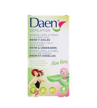 Daen - Bandes de cire froide Face Stripss Pour le bikini et les aisselles - Aloe Vera