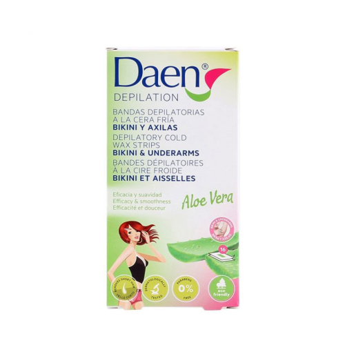 Daen - Bandes de cire froide Face Stripss Pour le bikini et les aisselles - Aloe Vera