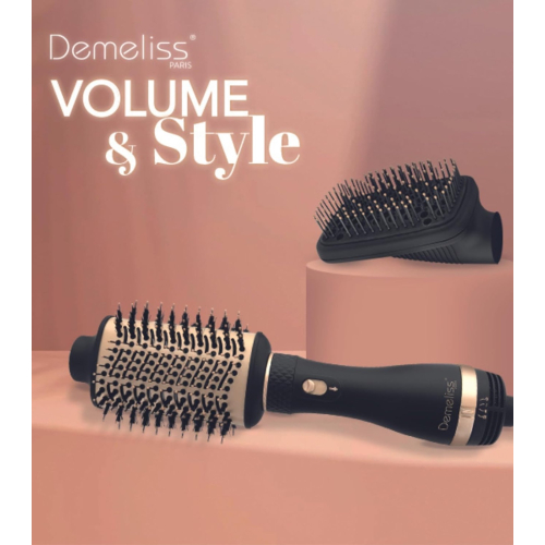 Demeliss - Brosse séchante et coiffante 2 en 1 Volume & Style