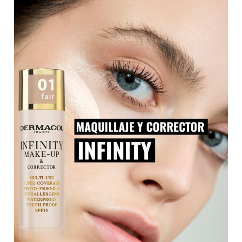 Dermacol - Fond de teint et correcteur 2 en 1 Infinity - 01: Fair
