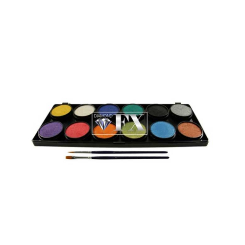 Diamond FX - Palette de 6 Aquacolors pour le visage et le corps - FSM12-M
