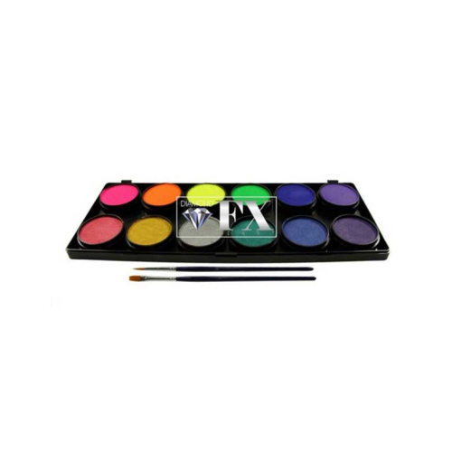 Diamond FX - Palette de 6 Aquacolors pour le visage et le corps - FSM12-NM