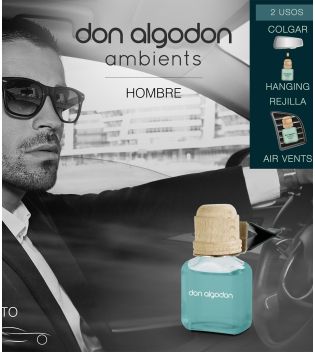 Don Algodon - Désodorisant pour voiture pour hommes - Bois de santal et ambre