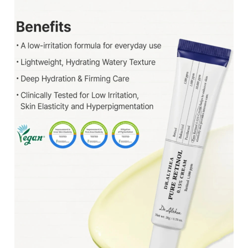 Dr. Althea - Crème faciale Pure Retinol 0.15%